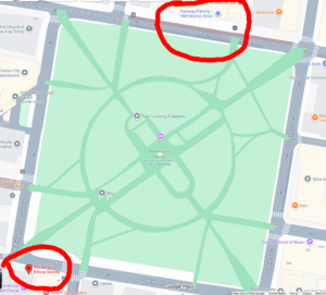 Ethical Society and parking log Rittenhouse Sq map